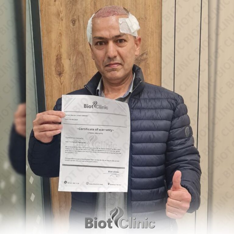 Happy Biot Clinic patient after treatment in Istanbul